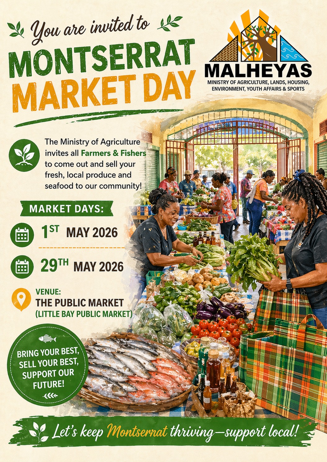 Farmers and Fishers to Benefit from May Market Initiative