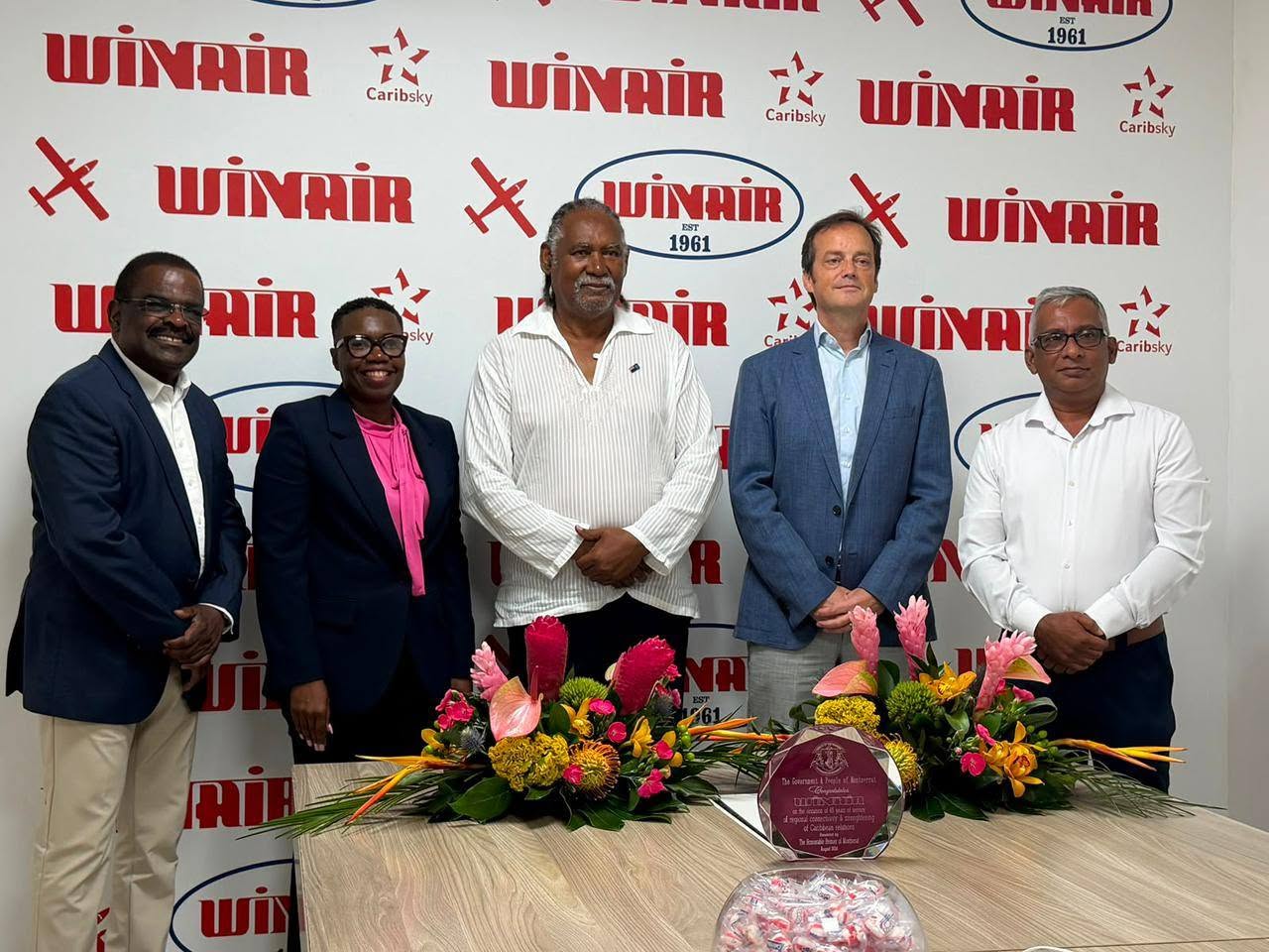 Premier and Delegation Participate in WINAIR’s 65th Anniversary Celebrations in St. Maarten
