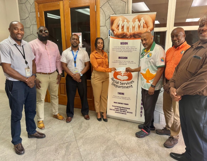 St Anthony Lodge on Montserrat, Makes Significant Donation in support of the Back to School Children Assistance Programme.
