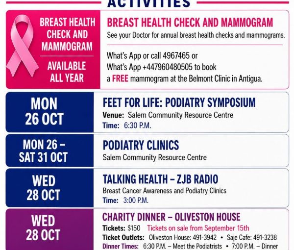 Pink Ribbon Charity Montserrat Announces October 2026 Programme