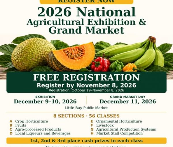 Agri Expo 2026 to Showcase Montserrat’s Agricultural Sector