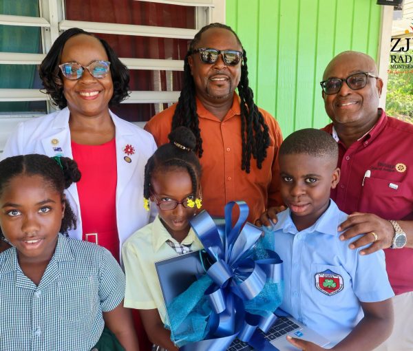 Rotary Partnership Delivers over 60 Laptops to Support Primary Education in Montserrat.